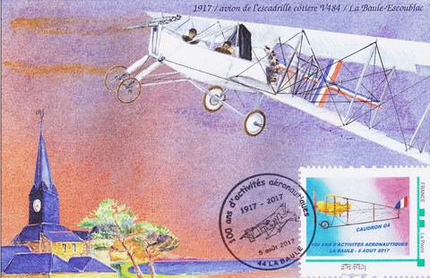 Cartes souvenir centenaire terrain d'aviation la Baule